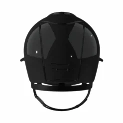 KEP - Casque d'équitation Cromo 2.0 Shine 2 visière polo cadre gold Noir Clearance