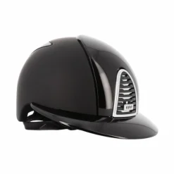 KEP - Casque d'équitation Cromo 2.0 Textile/ Polish visière polo Noir Outlet