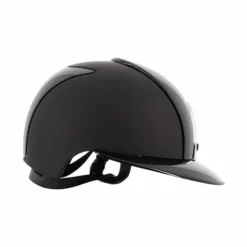 KEP - Casque d'équitation Cromo 2.0 Textile/ Polish visière polo Noir Outlet