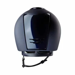 KEP - Casque d'équitation Cromo 2.0 Textile/ Polish blue visière standard Marine Sale