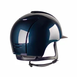 Clearance KEP - Casque d'équitation Cromo 2.0 Shine blue visière standard Marine