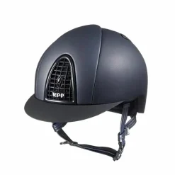 Best KEP - Casque d'équitation Cromo Textile visière standard Marine