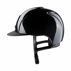KEP - Casque d'équitation Cromo 2.0 Shine visière standard Noir Discount