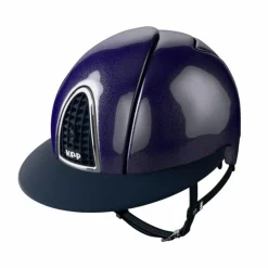 Discount KEP - Casque d'équitation Cromo Shine visière polo Marine