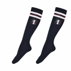 Discount Kingsland - Chaussettes d'équitation Classic Coolmax Marine