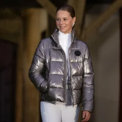 Sale Kingsland - Doudoune femme métallique KLMadison raisin Marron