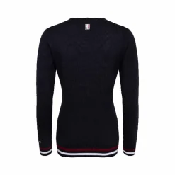 Best Kingsland - Pull manches longues col V femme Classic tricot Marine