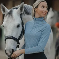 Kingsland - T-shirt manches longues uv protection femme KLHavanna blue faded denim Bleu Online