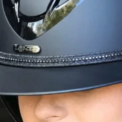 Lami-cell - Galon pour casque d'équitation strass Noir