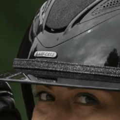 Lami-cell - Galon pour casque d'équitation Glitter Noir Sale