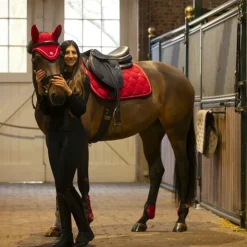 Lami-cell - Tapis de selle Luxin Rouge Discount