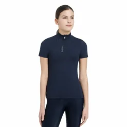 Online LeMieux - Baselayer manches courtes enfant Junior Young Rider Classique Marine