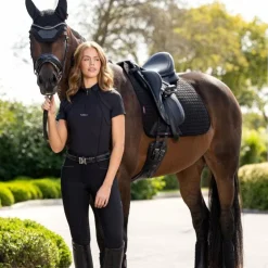 Discount LeMieux - Baselayer manches courtes femme Mia Mesh Noir