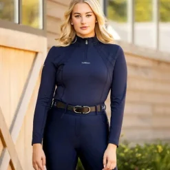 LeMieux - Baselayer manches longues femme Mia Mesh Marine Outlet