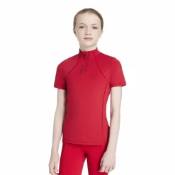 Best LeMieux - Baselayer manches courtes enfant Junior Young Rider Classique Chilli Rouge