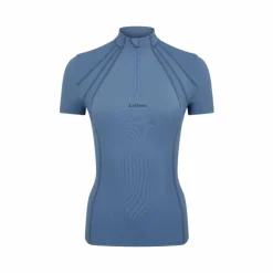 Outlet LeMieux - Baselayer manches courtes femme Mia Mesh ice blue Bleu