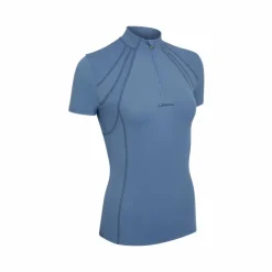 Outlet LeMieux - Baselayer manches courtes femme Mia Mesh ice blue Bleu