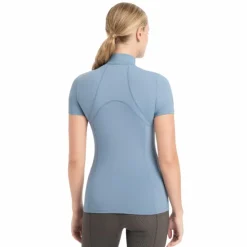 Outlet LeMieux - Baselayer manches courtes femme Mia Mesh ice blue Bleu
