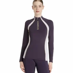 LeMieux - Baselayer manches longues mesh femme Philippa juniper Violet Outlet