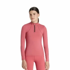 Hot LeMieux - Baselayer manches longues enfant Classique Young Rider cranberry Rose