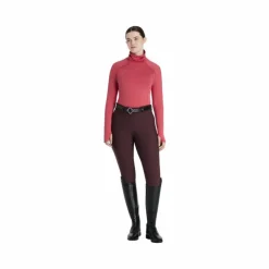 Online LeMieux - Baselayer manches longues col montant femme Sara cranberry Rose