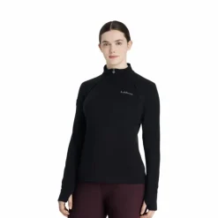 LeMieux - Baselayer polaire à col zippé femme Frances Noir