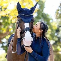 LeMieux - Bonnet anti-mouches et anti-bruits Finesse Marine Hot