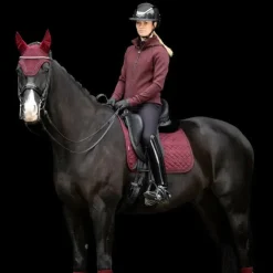 Clearance LeMieux - Bonnet pour chevaux Crystal Bordeaux