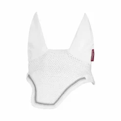 Hot LeMieux - Bonnet pour chevaux anti-mouches Crystal Blanc