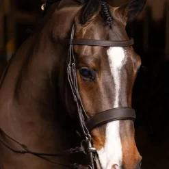 LeMieux - Bridon avec rênes Hunter havane/ argent Marron Best