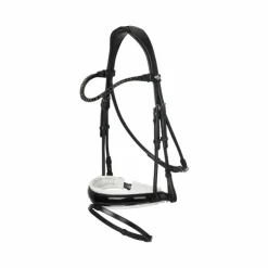 LeMieux - Bridon de dressage Kudos Patent / blanc Noir