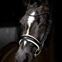 LeMieux - Bridon de dressage Kudos Patent / blanc Noir