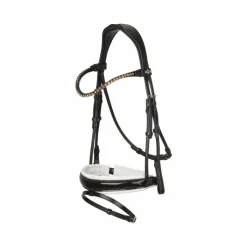 LeMieux - Bridon de dressage Kudos Patent / blanc Marron Hot