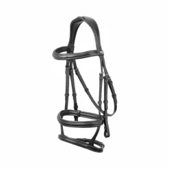 Best LeMieux - Bridon double muserolle Kudos / argent Noir