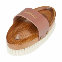 LeMieux - Brosse douce en poils de chèvre Artisan Marron