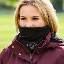 LeMieux - Cache-cou unisexe extensible Noir New