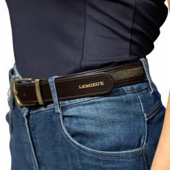 LeMieux - Ceinture Crystal Insert Marron