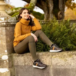 LeMieux - Chaussettes de compétition Alpine kaki/ marron (x2) Vert Online