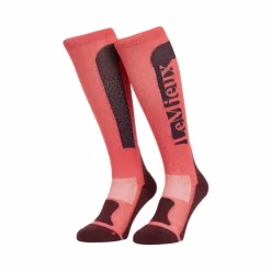 LeMieux - Chaussettes d'équitation en silicone cranberry Rose Best
