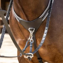 Clearance LeMieux - Collier de chasse avec élastique Arika / argent Noir