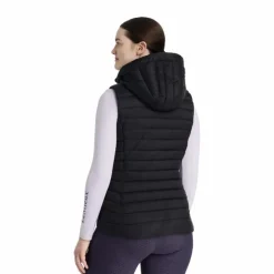 LeMieux - Doudoune sans manches à capuche femme Rose Noir Hot