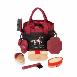 Discount LeMieux - Ensemble de pansage Mini Rouge