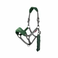 Outlet LeMieux - Ensemble licol + longe Vogue gris/ Vert