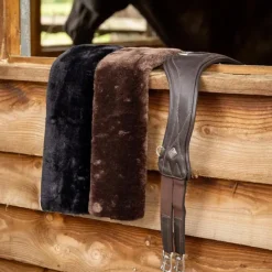 LeMieux - Fourreau de sangle laine synthétique Simuwool GP Marron Hot