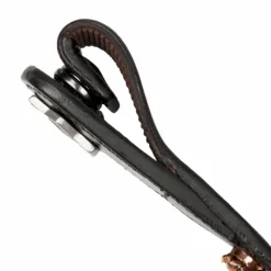 Outlet LeMieux - Frontal Classique en cuir marron Diamante Rosé Rose