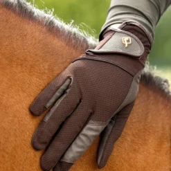 LeMieux - Gants d'équitation Pro Mesh Marron