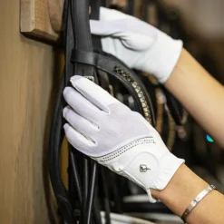 LeMieux - Gants d'équitation Crystal Blanc Hot