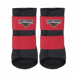 LeMieux - Guêtres fermées Grafter rouge x2 Noir Clearance