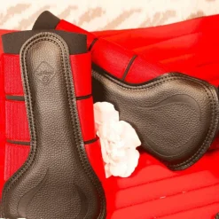 LeMieux - Guêtres fermées Grafter rouge x2 Noir Clearance