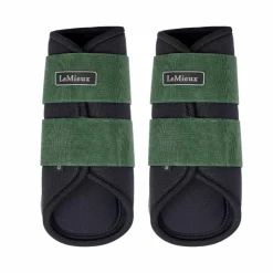 LeMieux - Guêtres fermées souples Grafter hunter green (x2) Vert Hot